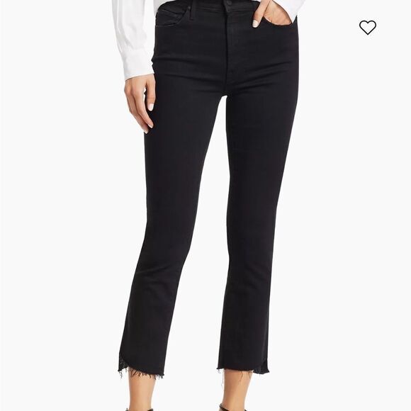Mother The Insider Mid-Rise Frayed Step-Hem Stretch Crop Not Guilty 26 NWT $228 - Picture 6 of 10